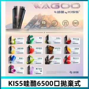 Kis5電子煙 Kiss拋棄式哇酷|WAGOO6500口一次性電子煙