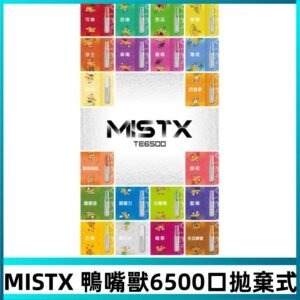 MIST X 鴨嘴獸6500口拋棄式電子煙#台灣現貨#